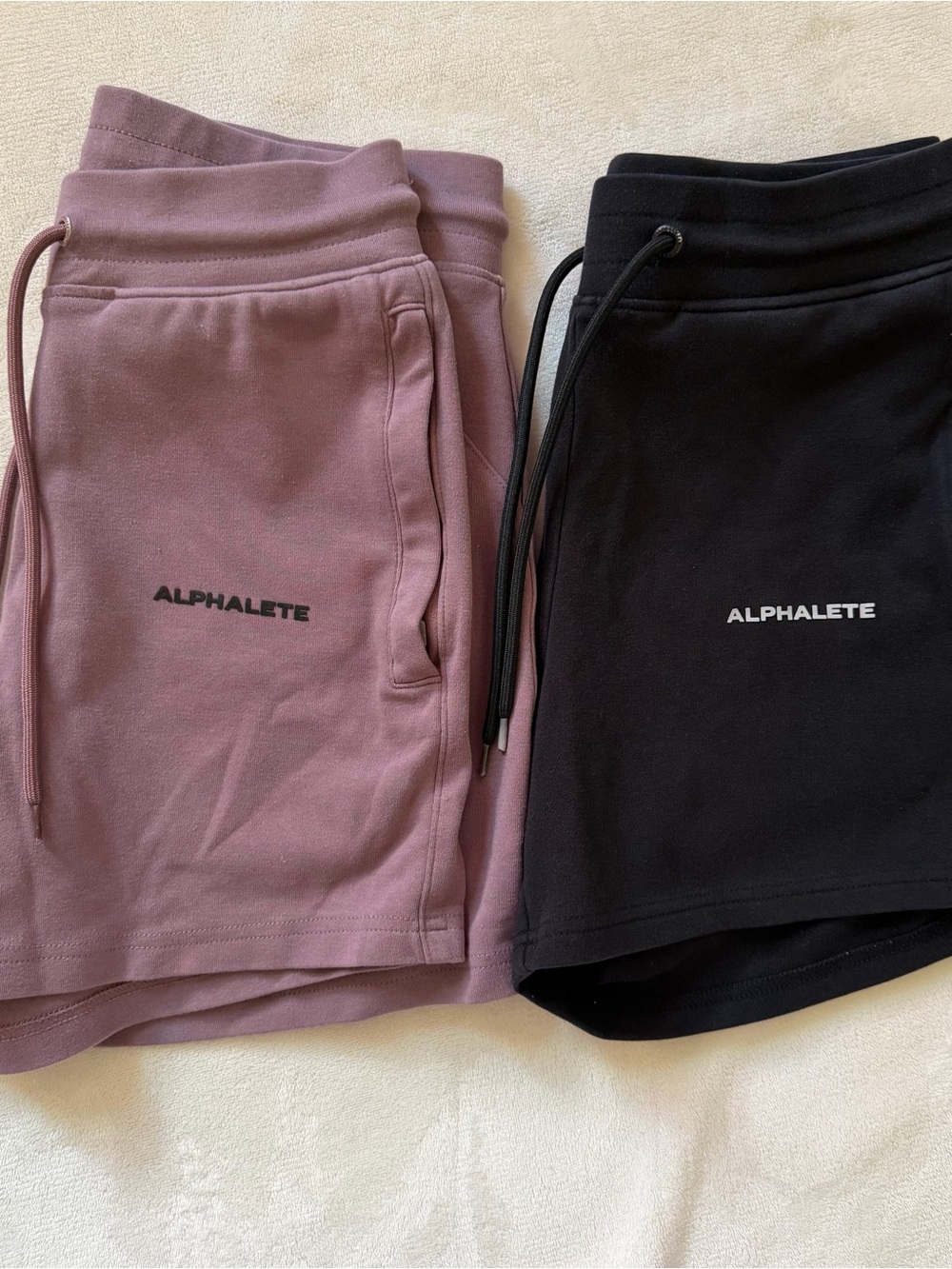 Alphalete Core Shorts — 2 Pairs - Purple & Black